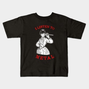 I Listen To Metal Kids T-Shirt